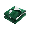Giselle Bedding Electric Throw Rug with 9 Heat Settings - Green