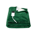 Giselle Bedding Electric Throw Rug with 9 Heat Settings - Green