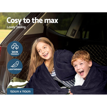 Giselle Bedding Electric Car Blanket 150cm x 110cm, 12V DC, Overheat Protection