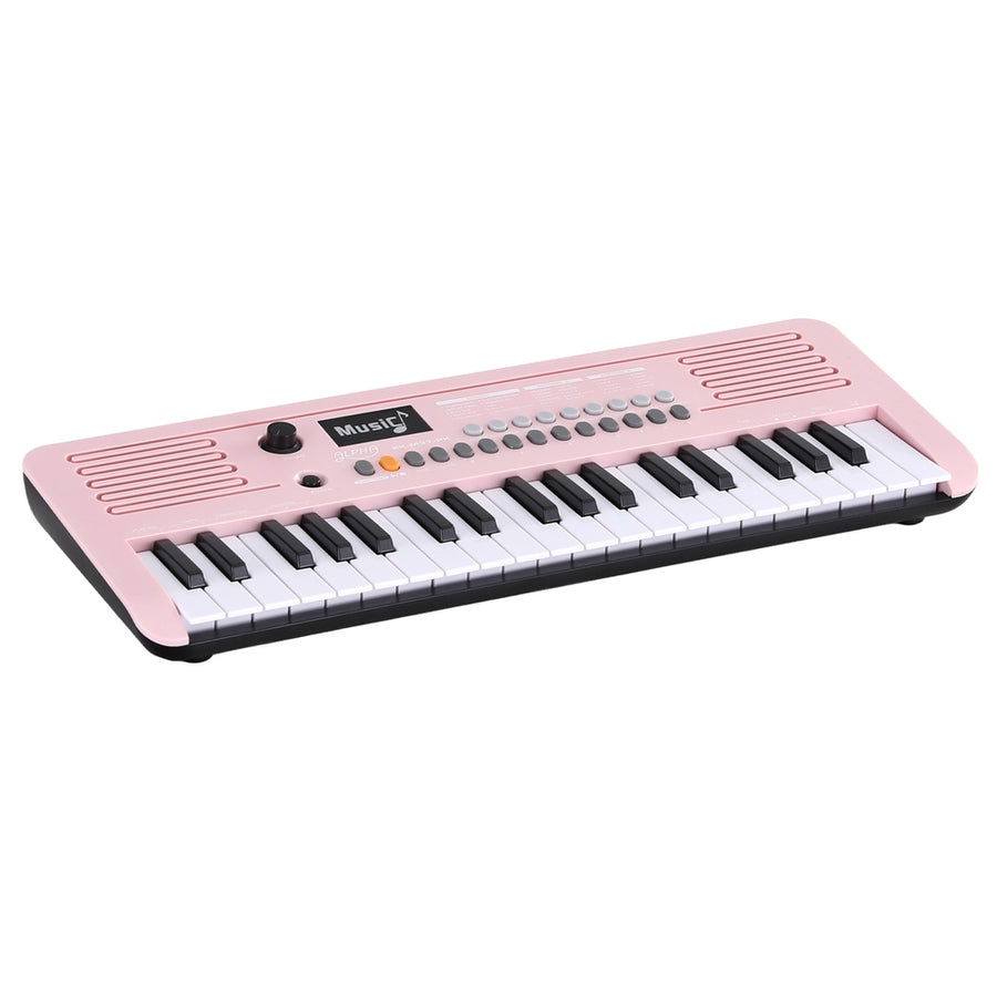 Alpha 37-Key Pink Digital Piano Keyboard for Kids with 3-Step Lesson Mode - SuperSaverAU - view 1