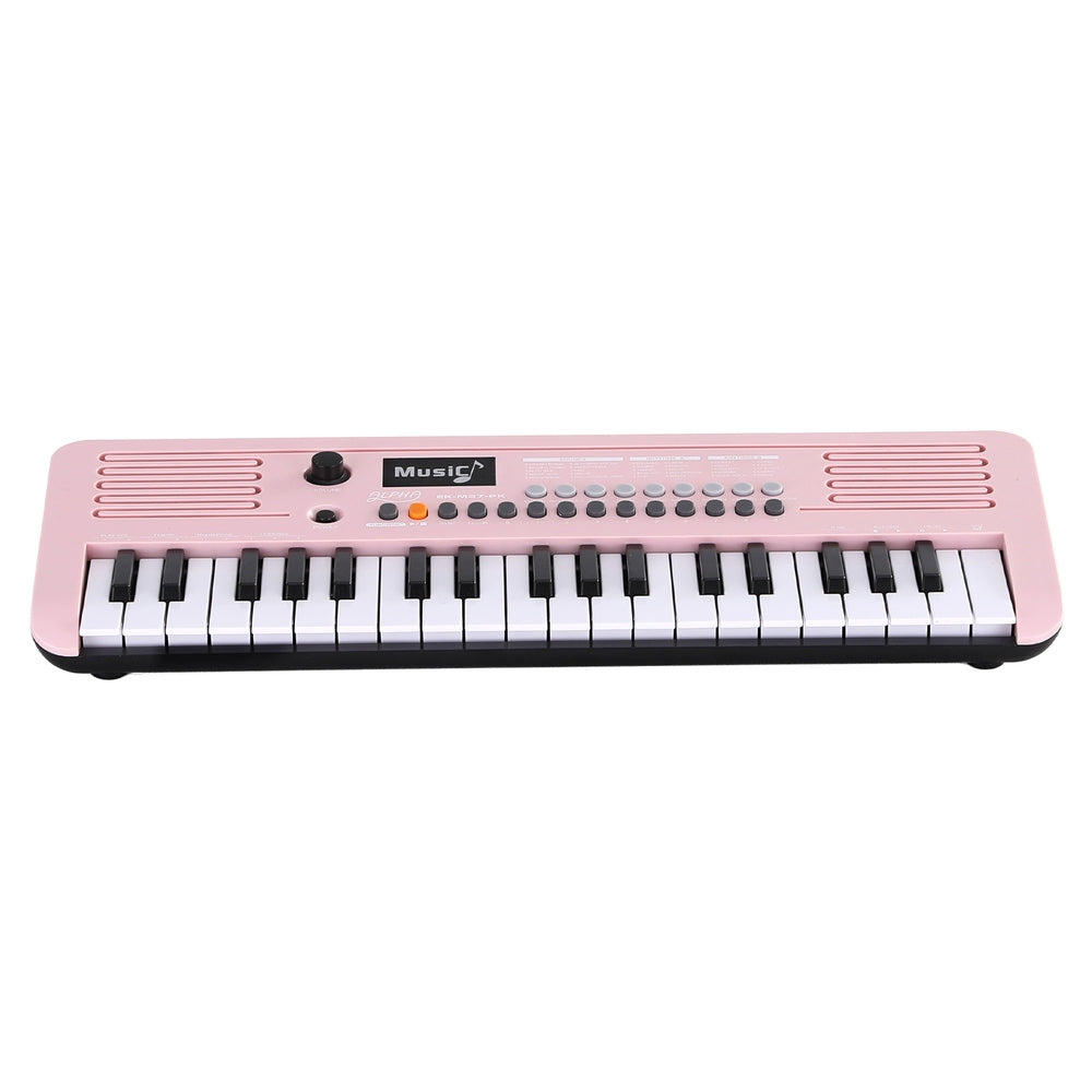 Alpha 37-Key Pink Digital Piano Keyboard for Kids with 3-Step Lesson Mode - SuperSaverAU - view 3