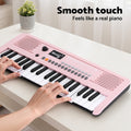 Alpha 37-Key Pink Digital Piano Keyboard for Kids with 3-Step Lesson Mode - SuperSaverAU - view 5