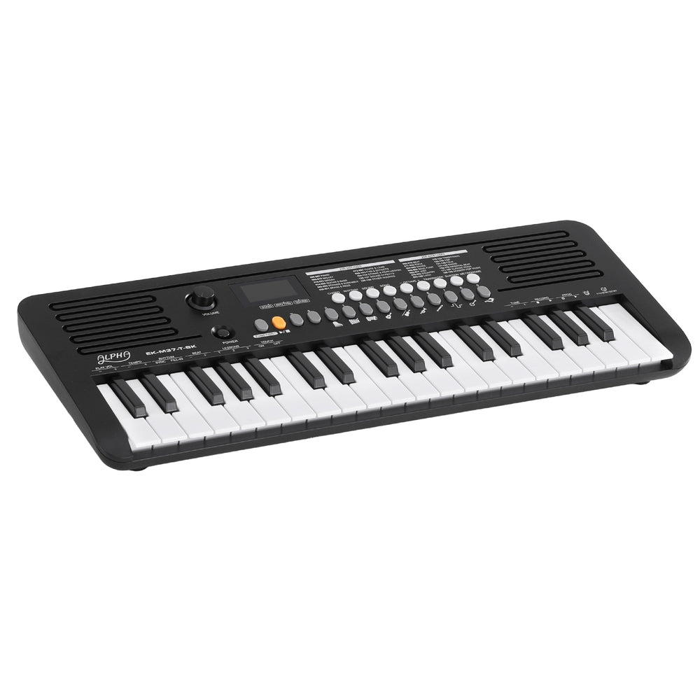 Alpha 37-Key Digital Piano Keyboard, Touch Function, 255 Tones, Black - SuperSaverAU - view 1