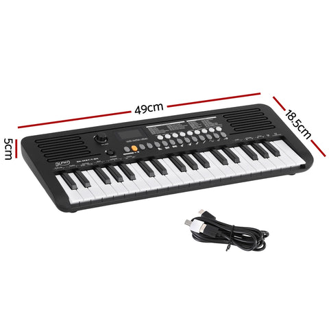 Alpha 37-Key Digital Piano Keyboard, Touch Function, 255 Tones, Black - SuperSaverAU - view 2