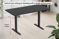 Ergolux Electric Standing Desk 140 x 70cm (Black/Black)