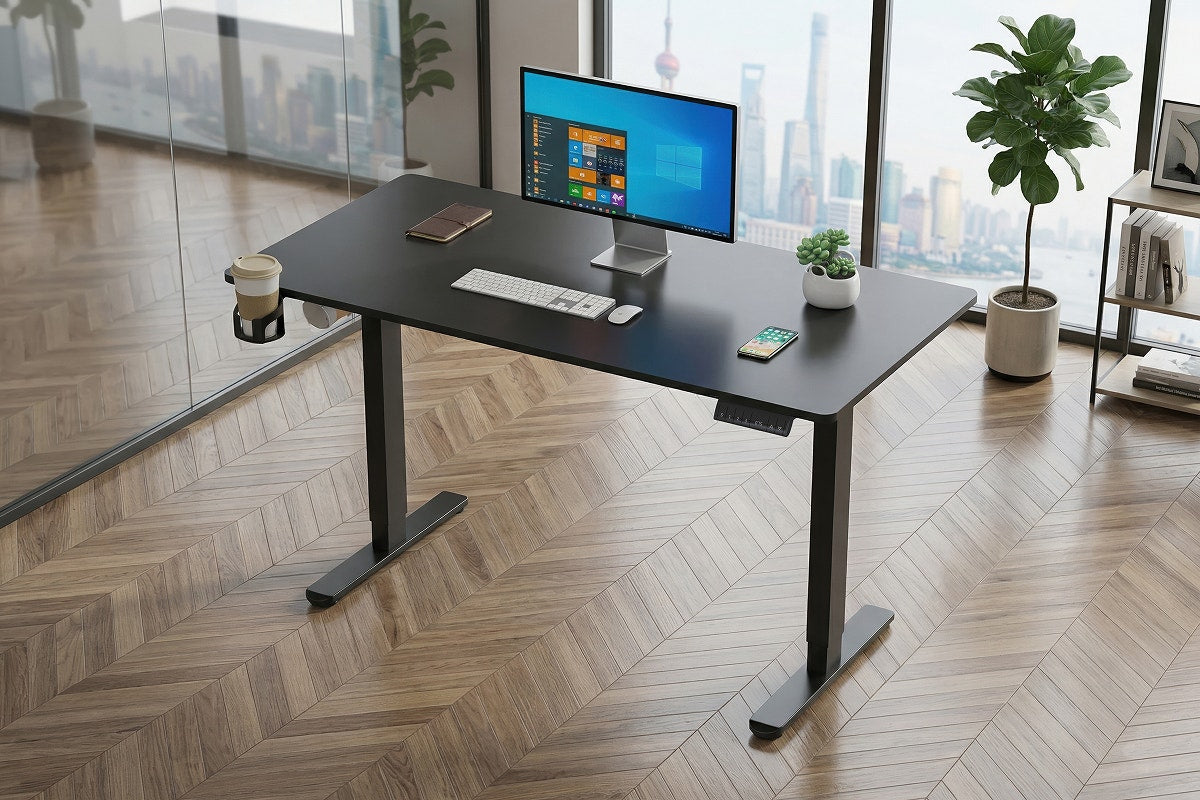 Ergolux Electric Standing Desk 140 x 70cm (Black/Black)