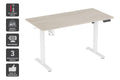 Ergolux Electric Standing Desk 140 x 70cm (Oak/White)