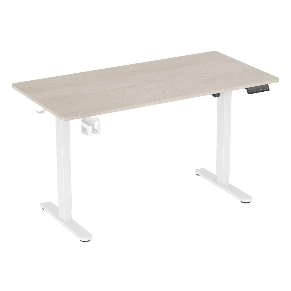 Ergolux Electric Standing Desk 140 x 70cm (Oak/White)