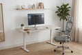 Ergolux Electric Dual Motor Standing Desk 180 x 80cm (Oak/White)