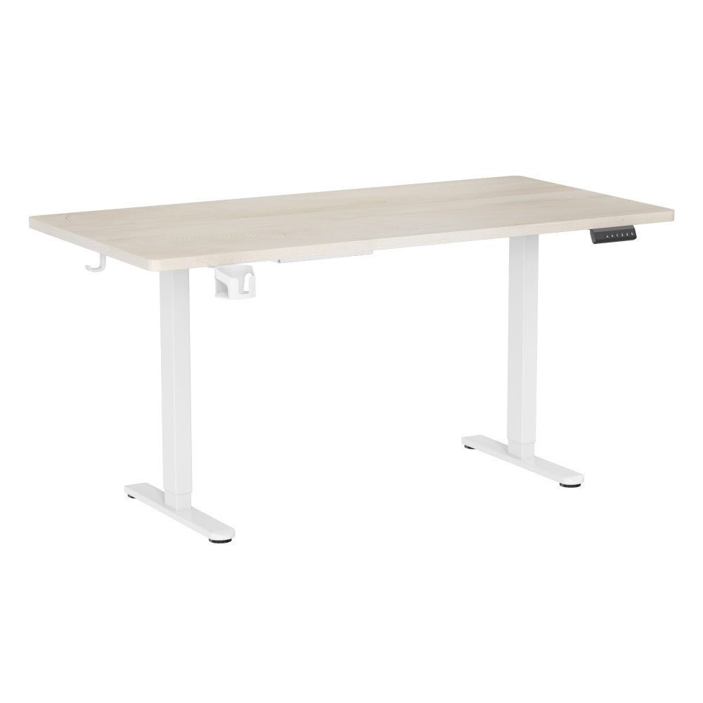 Ergolux Electric Dual Motor Standing Desk 180 x 80cm (Oak/White)