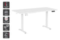 Ergolux Electric Dual Motor Standing Desk 180 x 80cm (White/White)