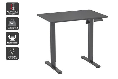 Ergolux Electric Standing Desk 90 x 60cm (Black/Black)