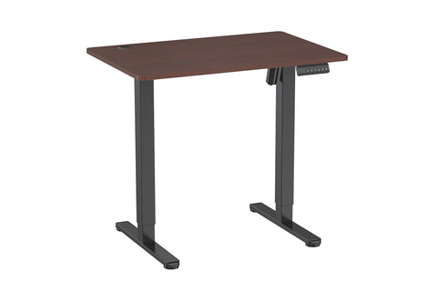 Ergolux Electric Standing Desk 90 x 60cm (Walnut/Black)