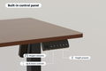 Ergolux Electric Standing Desk 90 x 60cm (Walnut/Black)