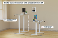 Ergolux Electric Standing Desk 90 x 60cm (Oak/White)