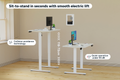 Ergolux Electric Standing Desk 90 x 60cm (White/White)
