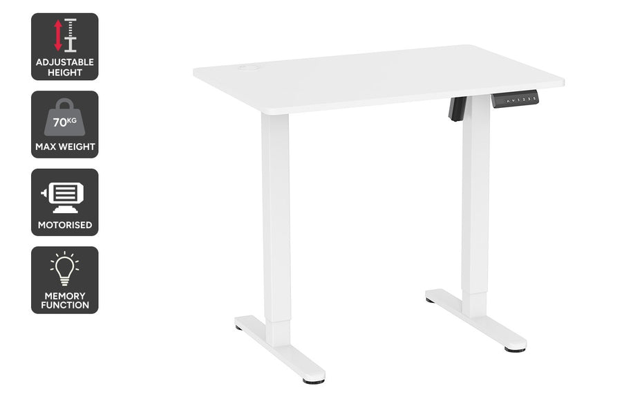 Ergolux Electric Standing Desk 90 x 60cm (White/White)