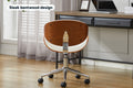 Ovela Bentwood Office Chair (White/Walnut)