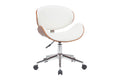 Ovela Bentwood Office Chair (White/Walnut)
