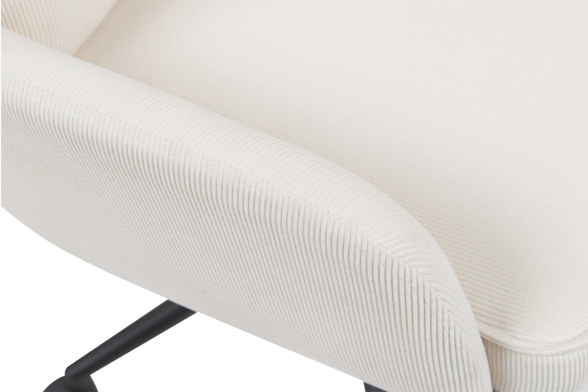 Ovela Betty Fabric Office Chair (Beige/Black)