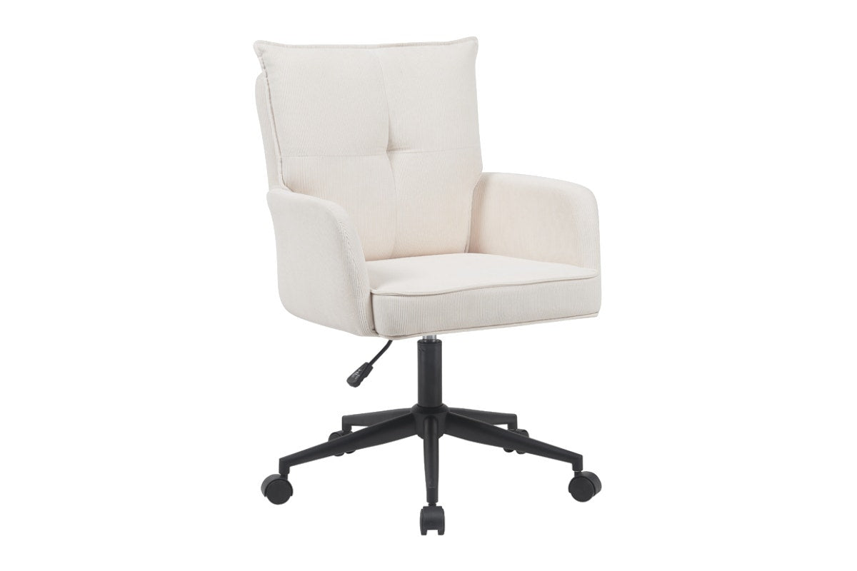Ovela Betty Fabric Office Chair (Beige/Black)