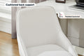 Ergolux Daisy Linen Office Chair (Beige/White)