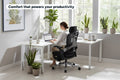 Ergolux Elite Ergonomic Foam Office Chair with Footrest (Black)