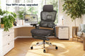Ergolux Elite Ergonomic Foam Office Chair with Footrest (Black)
