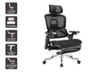 Ergolux Elite Ergonomic Office Chair with Footrest (Black)