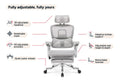 Ergolux Elite Ergonomic Mesh Office Chair with Footrest (Grey)