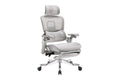Ergolux Elite Ergonomic Mesh Office Chair with Footrest (Grey)