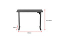 Ergolux Electric Standing Desk 120 x 60cm (Black / Black)