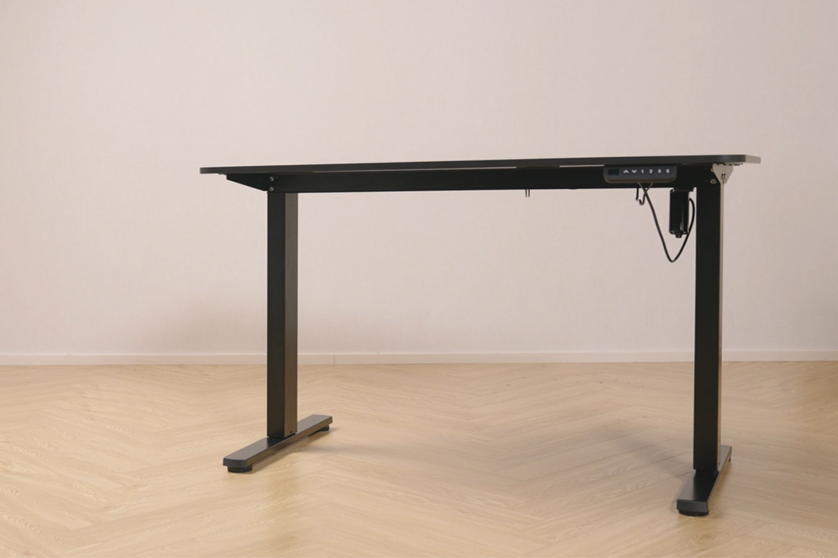 Ergolux Electric Standing Desk 120 x 60cm (Walnut/Black)