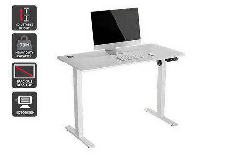 Ergolux Electric Standing Desk 120 x 60cm (White/White)