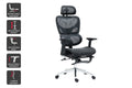 Ergolux EZ11 Ergonomic Mesh Office Chair with Footrest (Black)