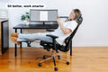 Ergolux EZ11 Ergonomic Mesh Office Chair with Footrest (Black)