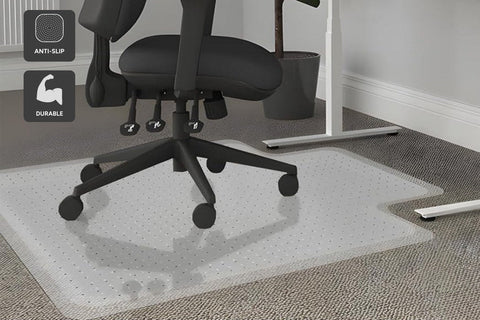 Ergolux Heavy Duty Office Chair Mat for 10mm Carpet (900 x 1200mm)