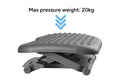 Ergolux Adjustable Under Desk Foot Rest (Black)