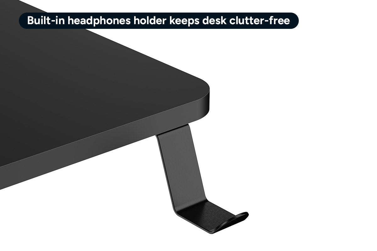Ergolux Heavy Duty Height Adjustable Desk 136cm x 60cm (Black)