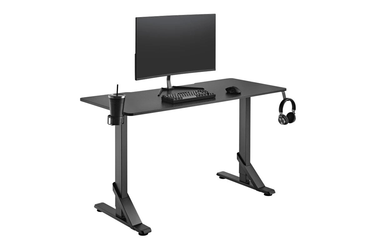 Ergolux Heavy Duty Height Adjustable Desk 136cm x 60cm (Black)