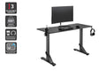 Ergolux Heavy Duty Height Adjustable Desk 136cm x 60cm (Black)