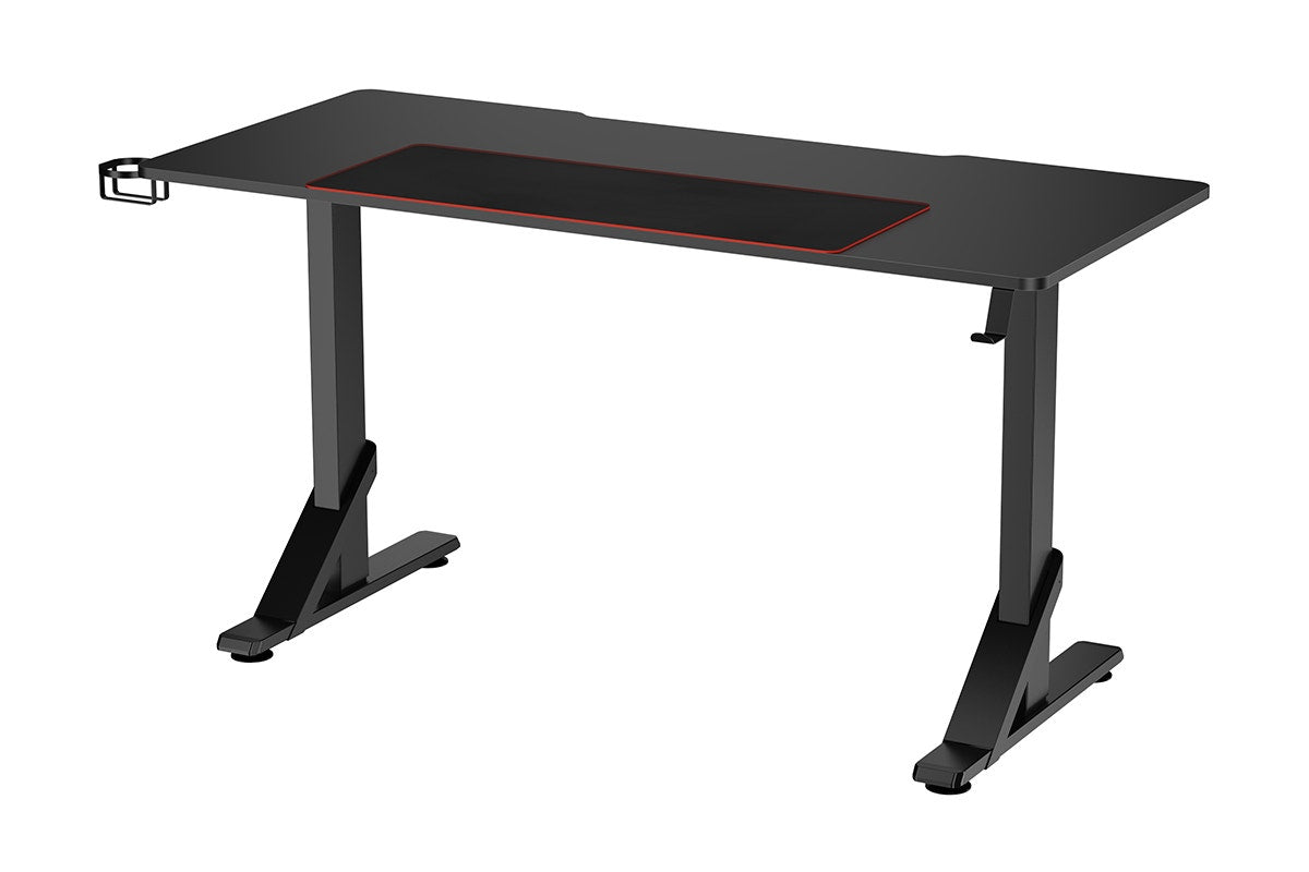 Ergolux Heavy Duty Height Adjustable Desk 136cm x 60cm (Black)