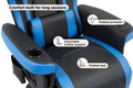 Ergolux Hotshot Recliner Gaming Office Chair (Black/Blue)