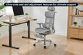 Ergolux Pro Max Ergonomic Mesh Office Chair with Footrest (Grey)