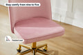 Ovela Monty Velvet Office Chair (Blush)