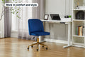 Ovela Monty Velvet Office Chair (Navy)