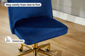 Ovela Monty Velvet Office Chair (Navy)