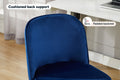 Ovela Monty Velvet Office Chair (Navy)