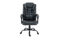 Ergolux Noob Mid Back Padded Massage Office Chair (Black)