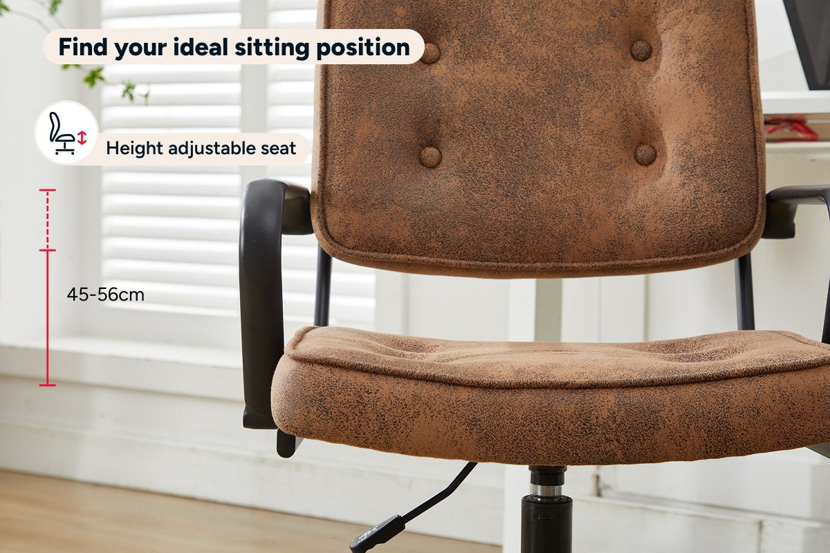 Ovela Retro Office Chair (Tan)
